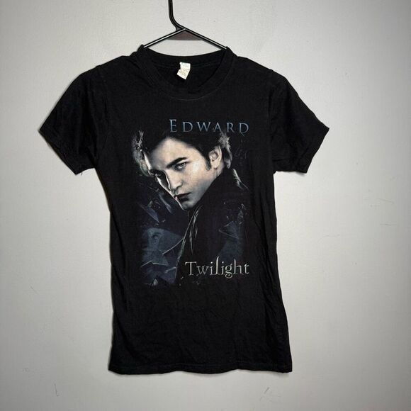 Vintage Twilight Edward Cullen T Shirt M Black Y2K Twilightcore 2000s Vampire - Picture 1 of 7